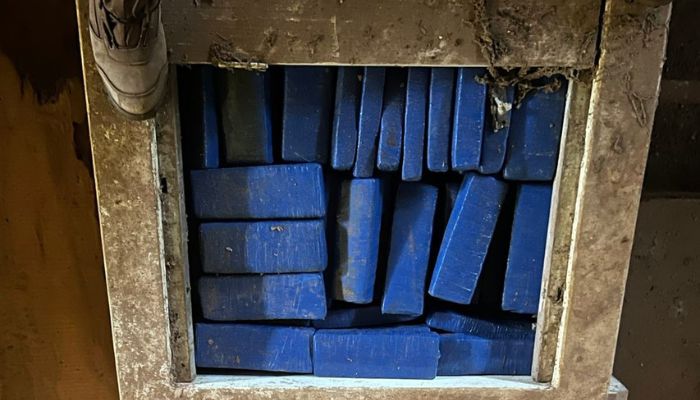  PCPR e PMPR apreendem quase 900 quilos de maconha e arsenal em depósito rural no Oeste